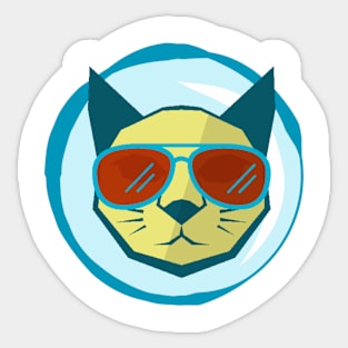 Sunglasses cat Sticker